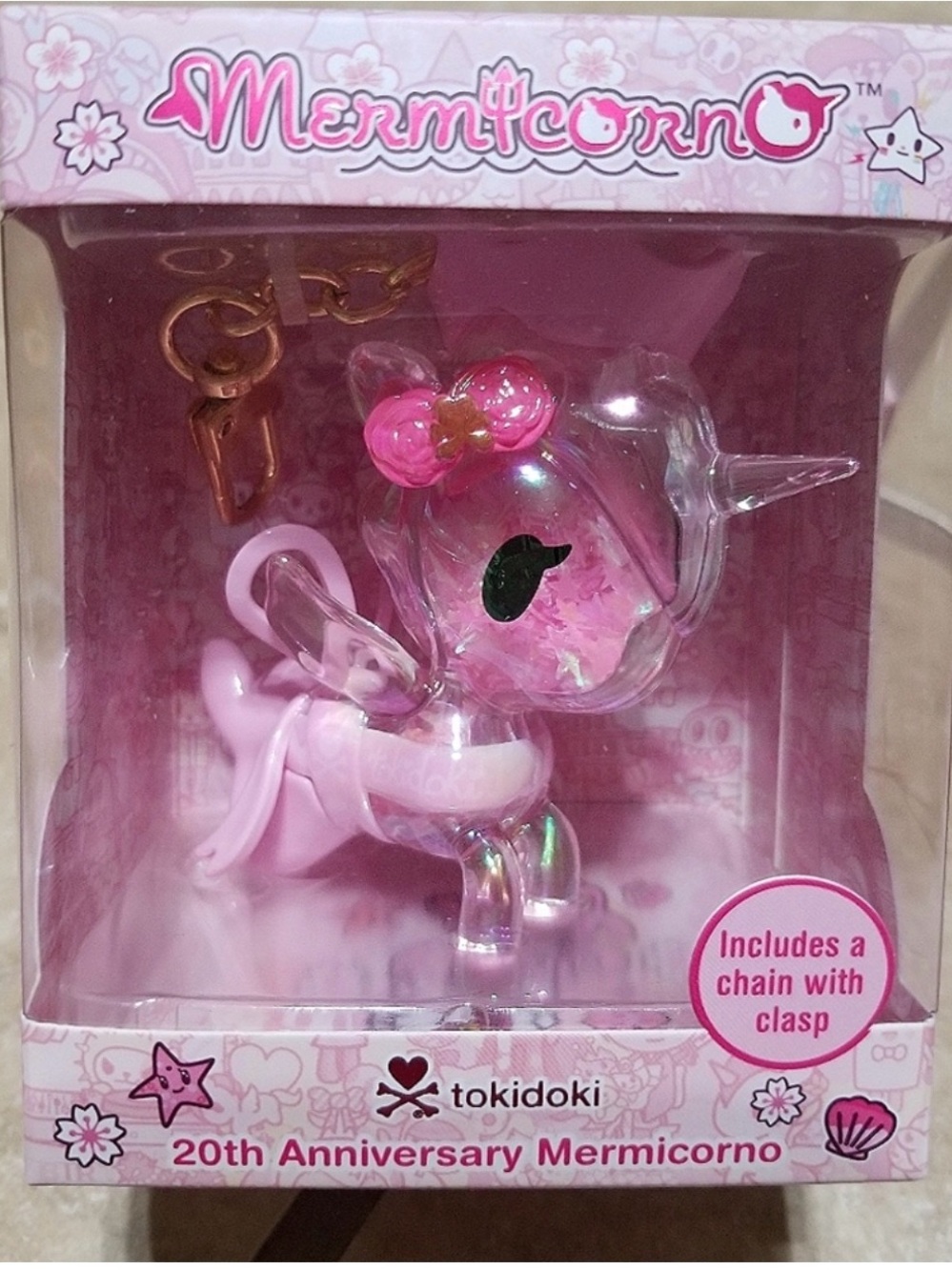 tokidoki Mermicorn Collectible Bag Charm - Pink & White 20th anniversary